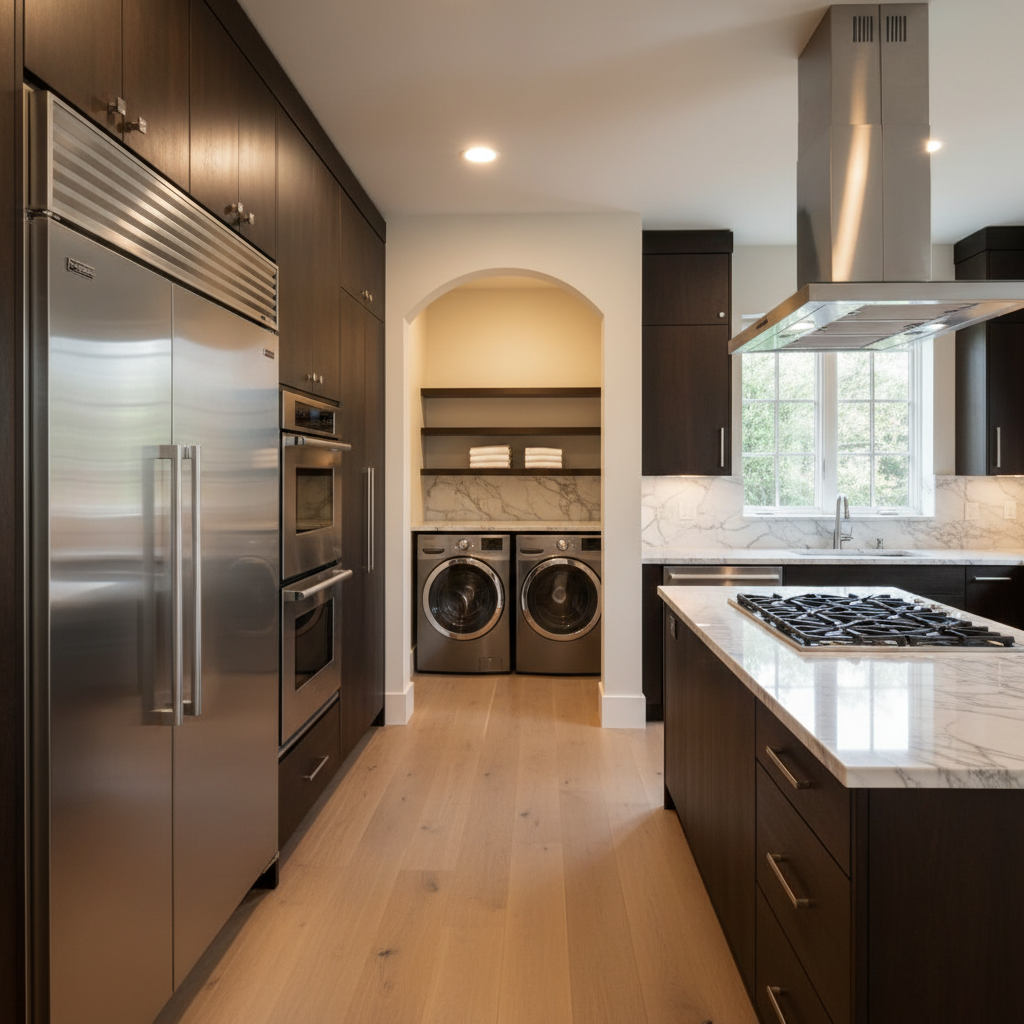 Premium appliances in a luxury home environment
